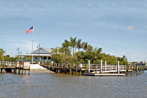 Goodland Boat Park on the island of Goodland near Marco Island Florida