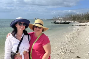 Mom and daughter shelling trip