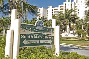 Parking is limited at South Marco Beach