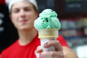 Mint Chocolate chip ice cream