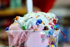 Who doesn't love a colorful sundae?