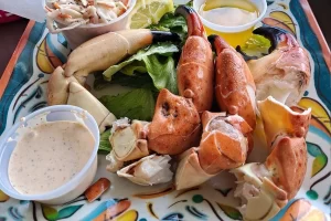 mustard sauce is the classic pairing for stone crab claws