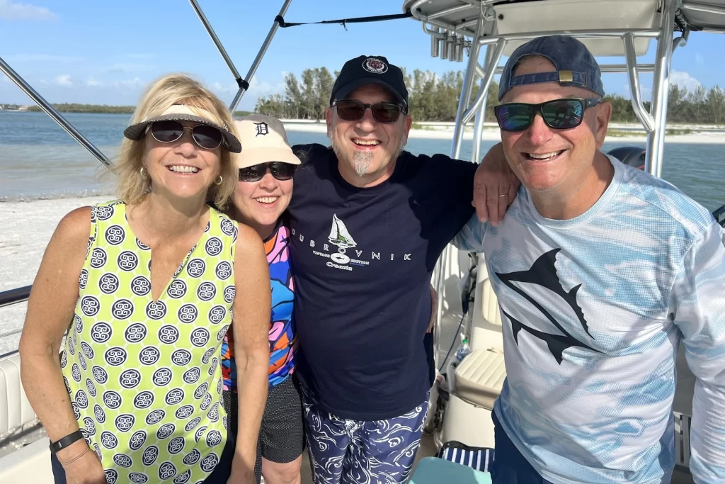 Family boat tour