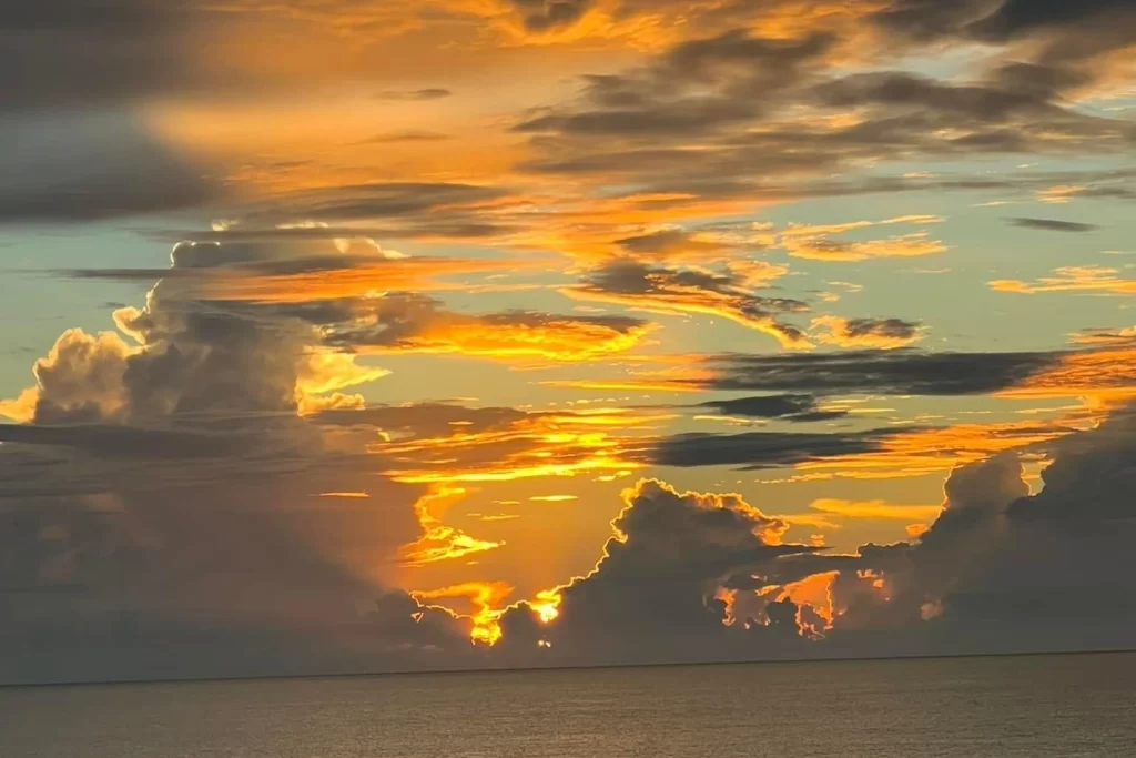 Beautiful sunsets on our cruises from Marco Island