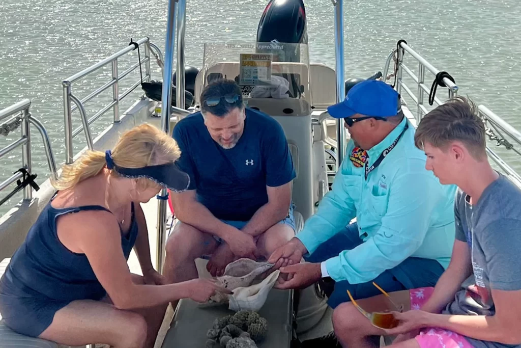 Shelling lesson from a Florida state certified guide