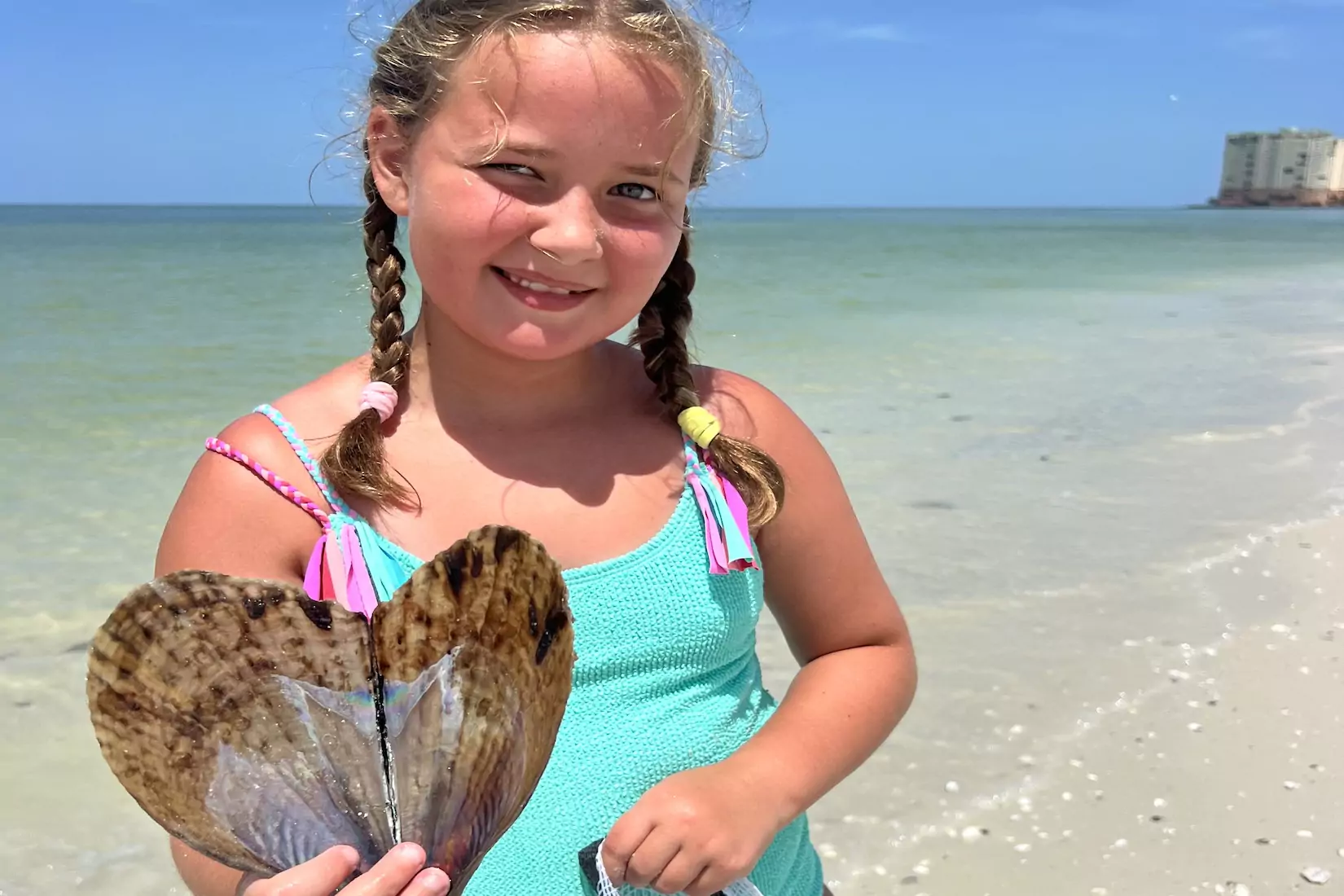 Kids love shelling!