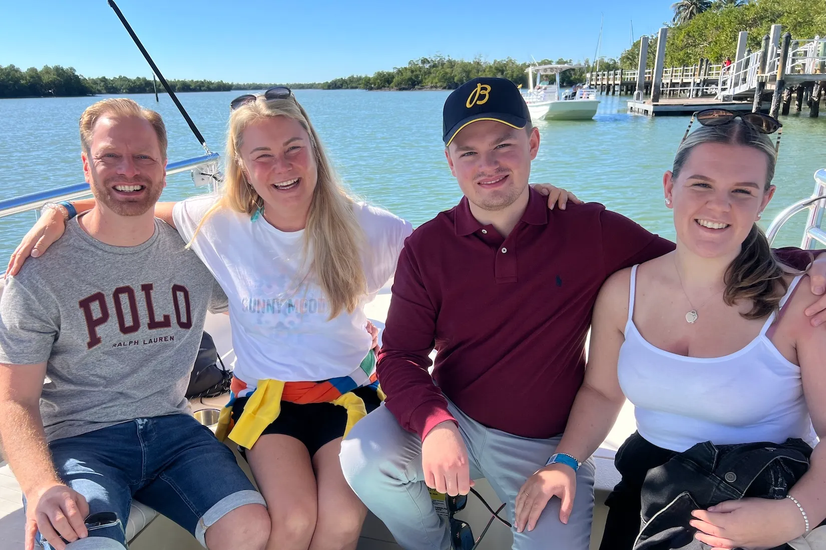 Perfect weather in Marco Island for a boat tour on a December afternoon