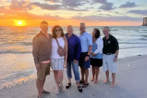 Sunset on one of the best shelling beaches in Florida