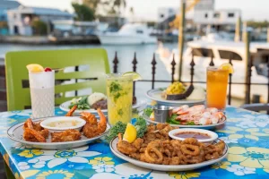 Outdoor dining at the Little Bar