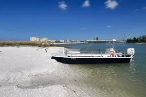 Shell island tour boat