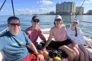 Fun times on the boat offshore Marco Island